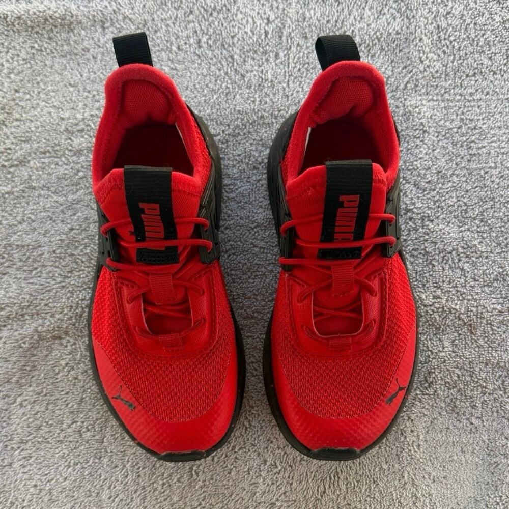 Boys Puma Pacer 23 Speckled Red Black Little Kid Size 11C - Picture 2 of 8